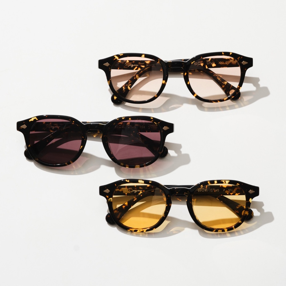 Deeyeco Tortoise Shell Sunglasses with Orange Lenses